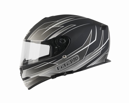 CASCO MAX V127 INTEGRAL C/ANT. DE SOL (PRO STREET BLACK-GRAY) L [M127078]